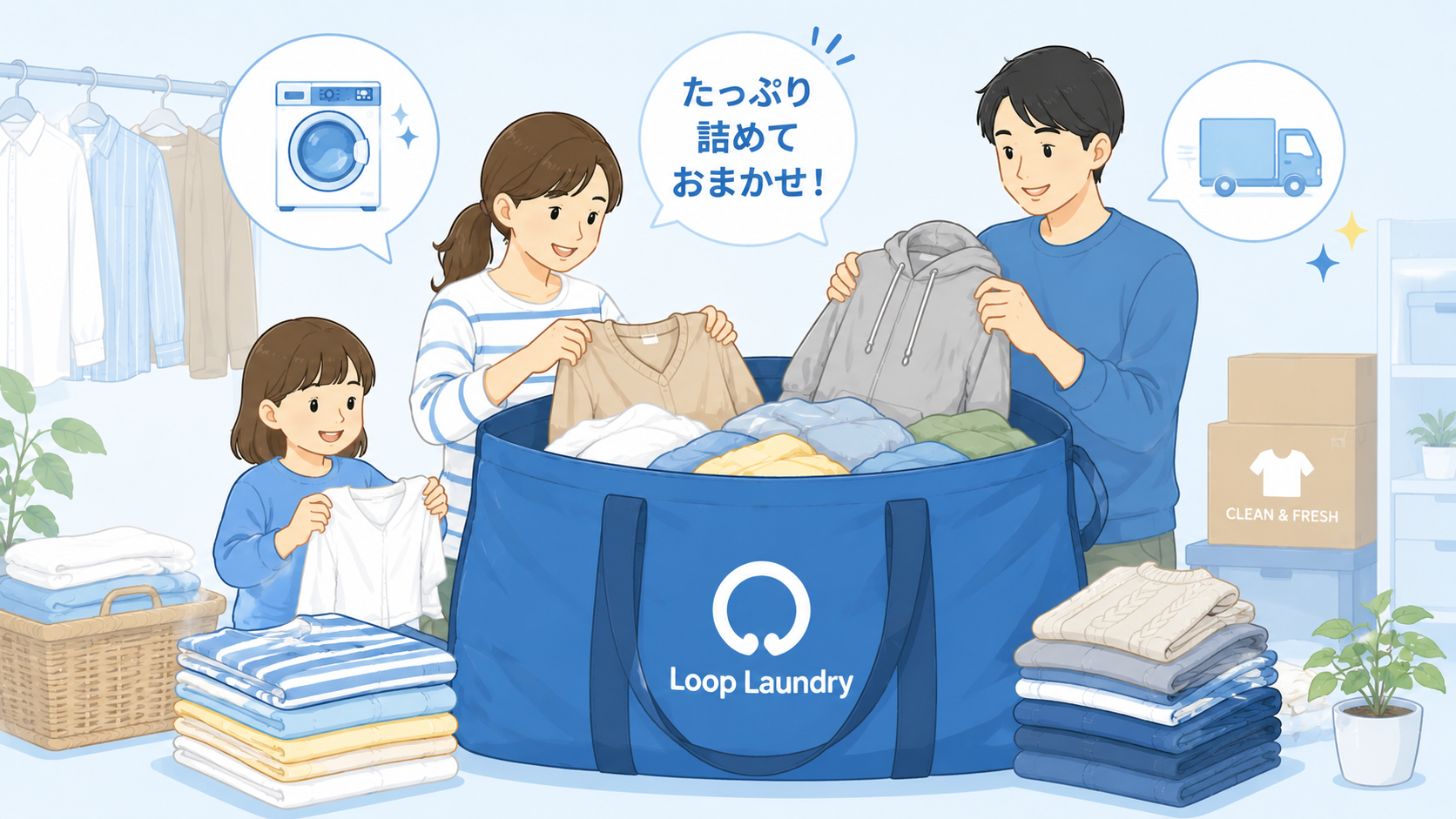Loop Laundryのサービスイメージ
