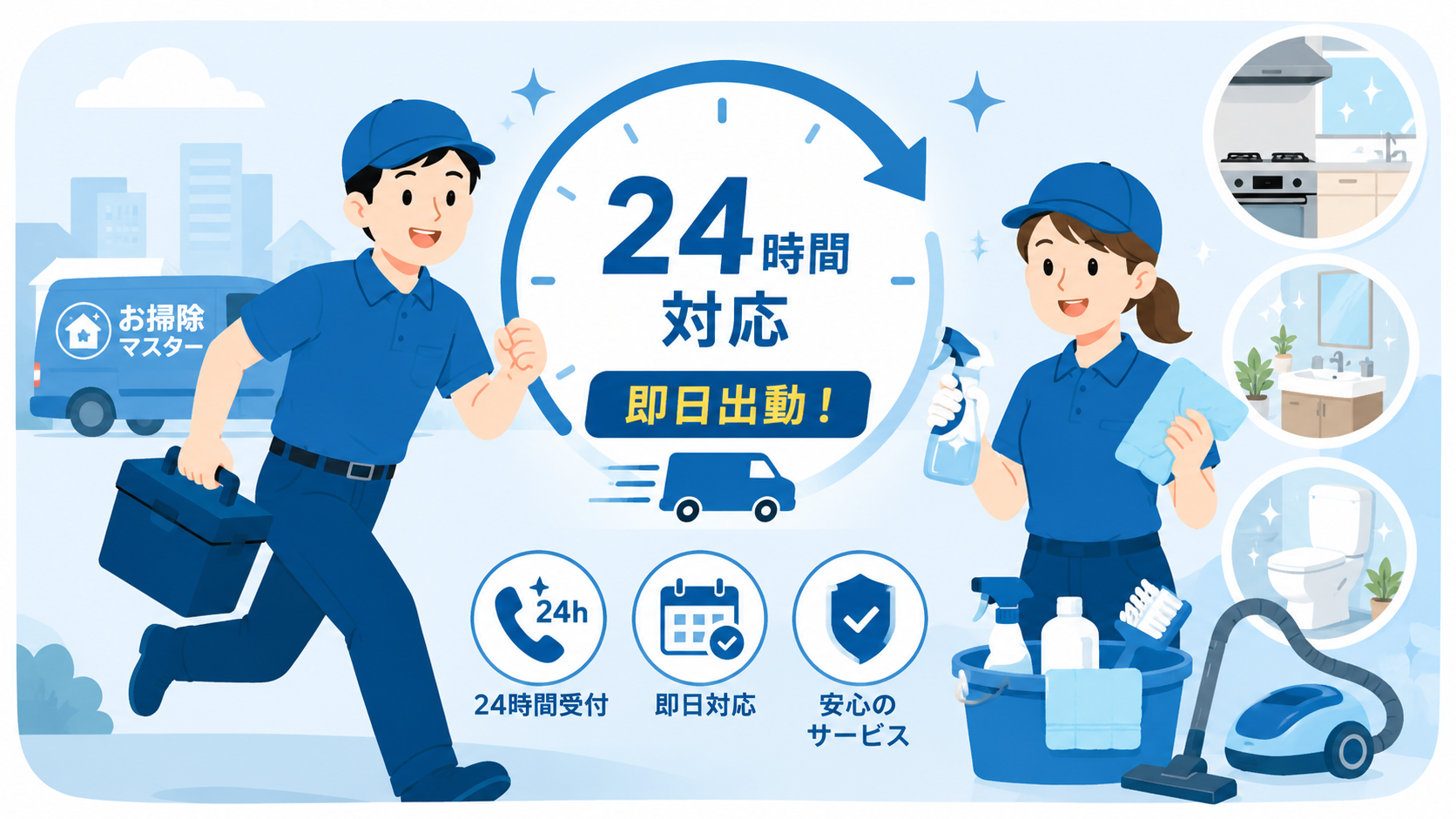 お掃除マスターのサービスイメージ