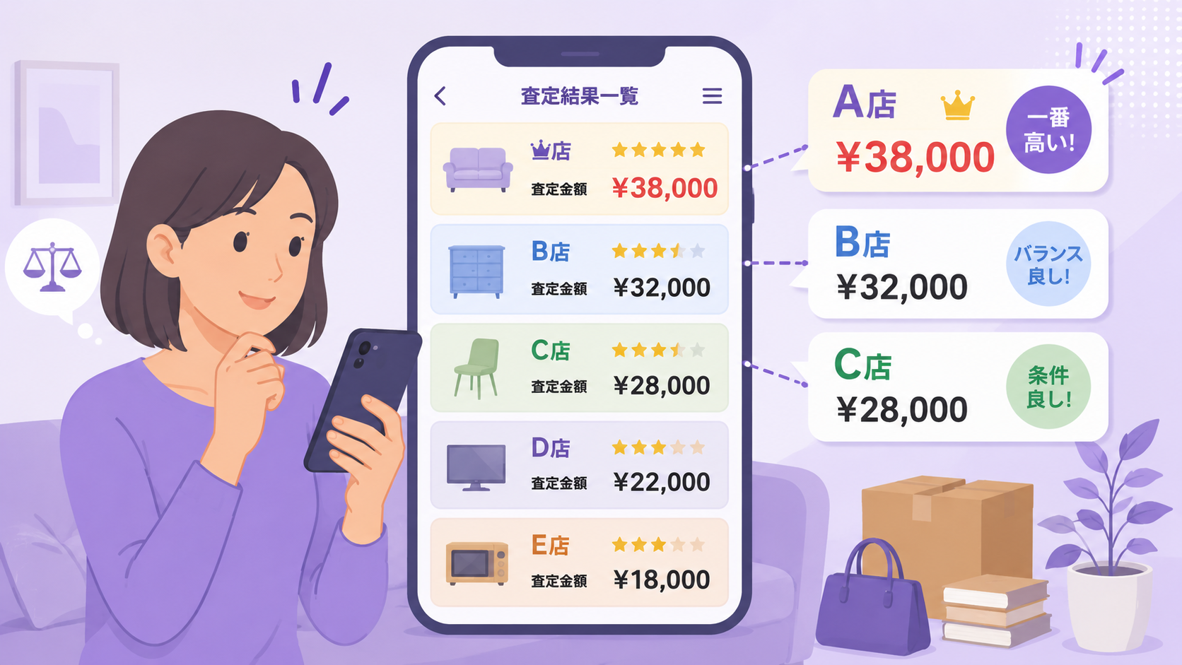 おいくらのサービスイメージ