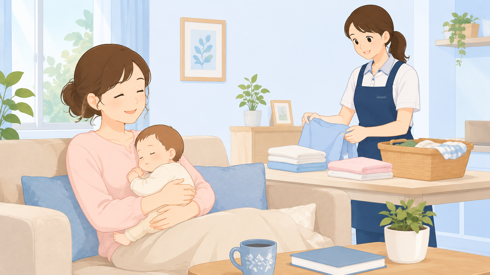 産後の家事代行のイメージ