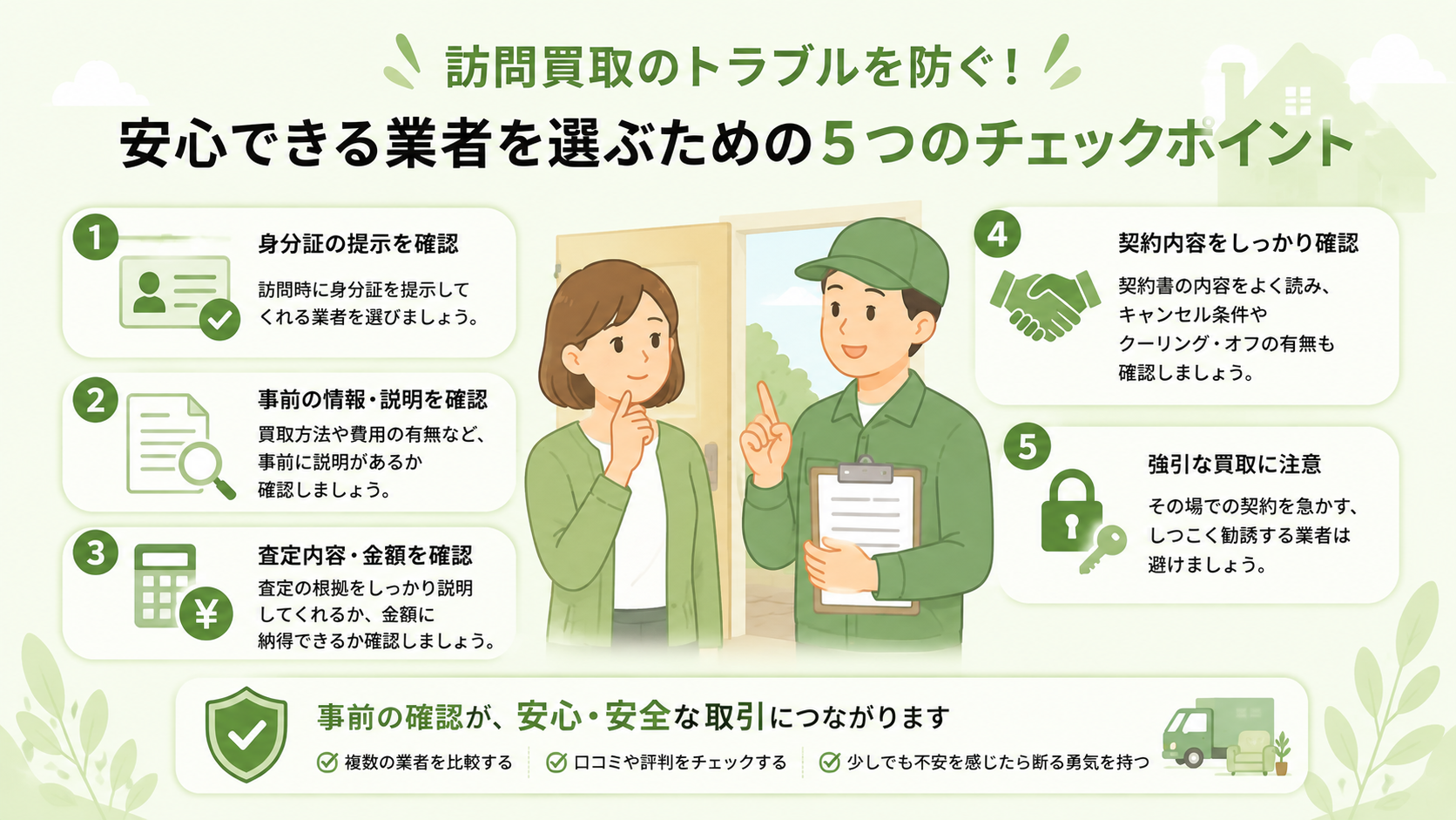 高価買取業者選びのイメージ