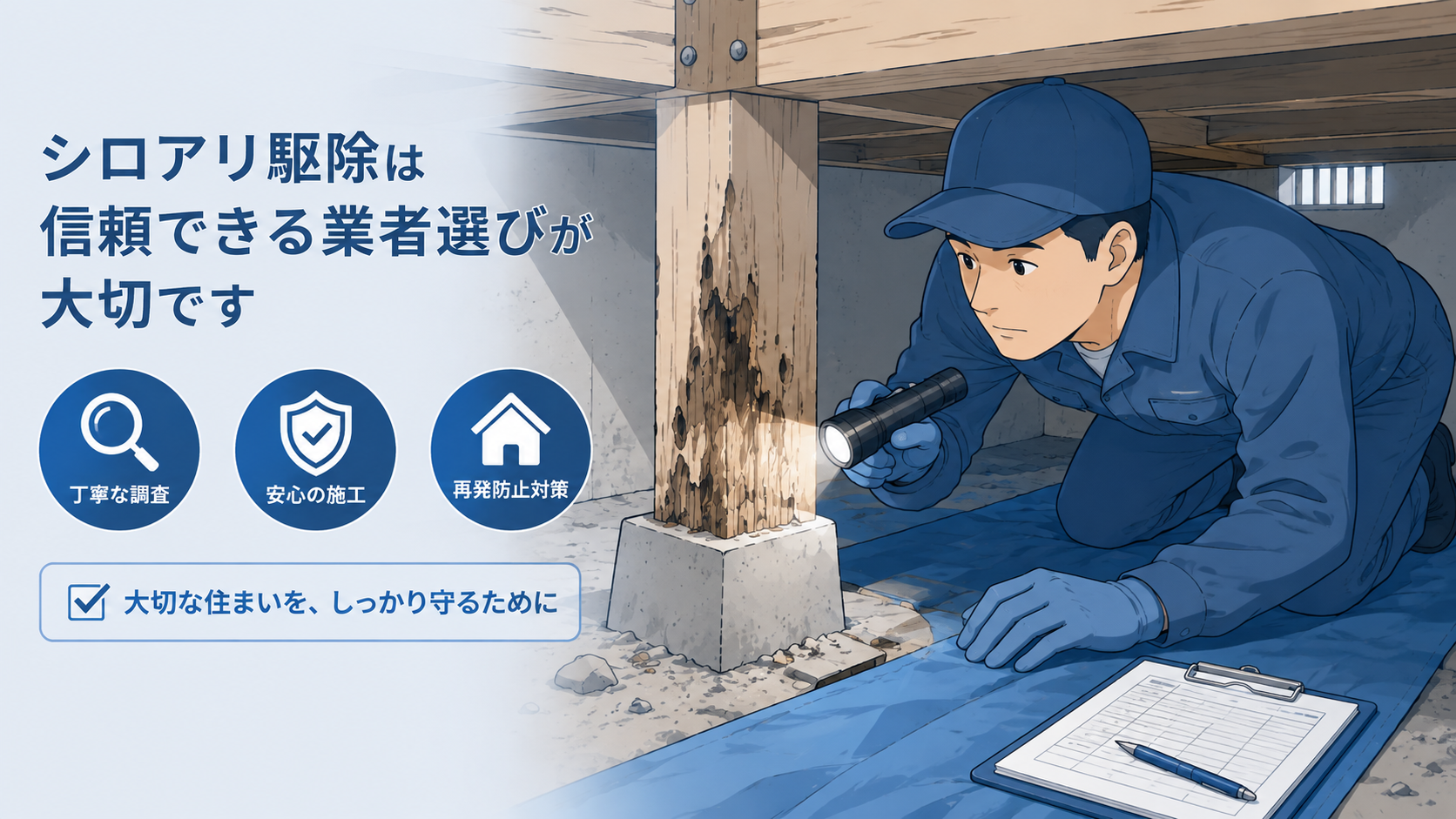 シロアリ駆除のイメージ